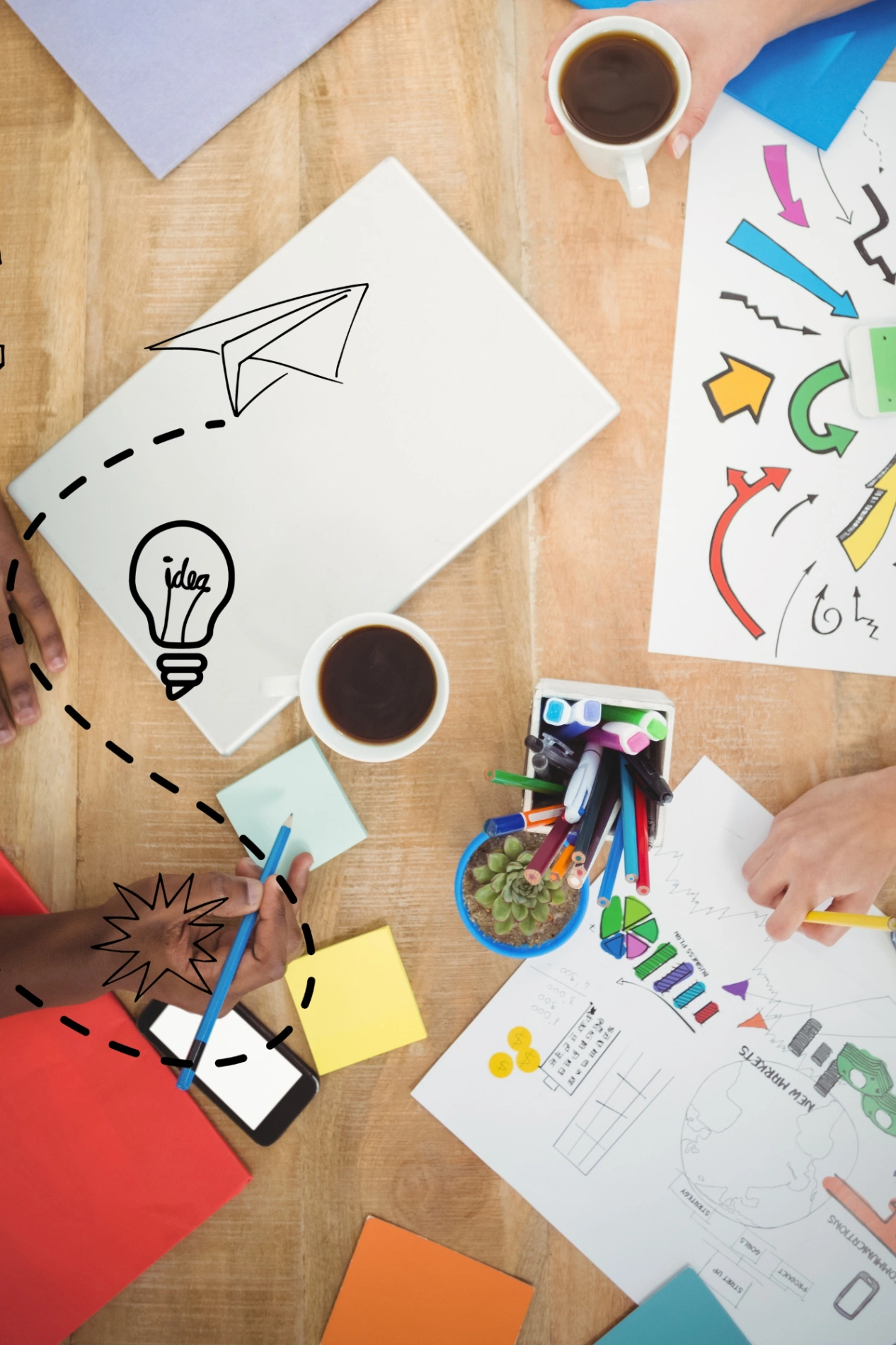 mesa creativa para Branding en el marketing